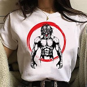 Inspired by Attack on Titan Cosplay Anime Cartoon Polyester  Cotton Blend Print Harajuku Graphic Kawaii T-shirt For Women's  Men's Lightinthebox