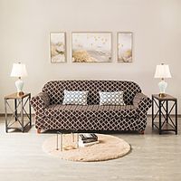 1 Set of 2 Pieces Vintage Geometric Printed Stretch Couch Covers Sofa Slipcover Protector Cover Include Individual Seat Cushion Cover for 1~4 Cushion Seater for Living Room Machine Washable Lightinthebox - thumbnail