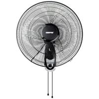 Geepas 18-Inch Wall Fan | 3 Speed with Oscillating & Overheat protected | Wall Mount Cooling Fan | Black | GF9604