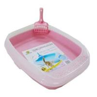 Nutrapet Cat Toilet Little Cat Litter Box 46 x 36.6 x 11 Cm, Pink