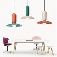 Pendant Lamp Minimalist Chandelier Nordic Simple Style High-end Colorful Metal Chandelier Adjustable Retro Metal Lampshade Fixture For Kitchen Island Living Room 110-240V Lightinthebox - thumbnail