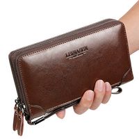 Vintage Genuine Leather Phone Bag Clutch Bag Wallet