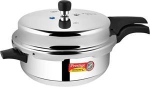 Prestige MPD10706 Deluxe Plus Induction Base Senior Deep Pressure Pan, Silver, 6 Liters, MPD10706