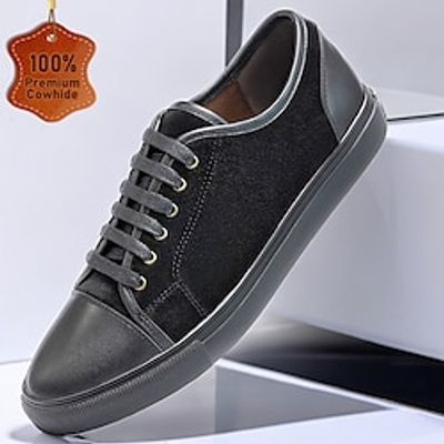 Men's Sneakers Formal Shoes Dress Shoes Casual British Gentleman Office Career Party Evening Leather Italian Full-Grain Cowhide Comfortable Slip Resistant Lace-up Black Lightinthebox Men's Sneakers Formal Shoes Dress Shoes Casual British Gentleman Office Career Party Evening Leather Italian Full-Grain Cowhide Comfortable Slip Resistant Lace-up Black Lightinthebox
