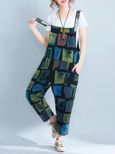 Casual Strap Pockets Jumpsuits