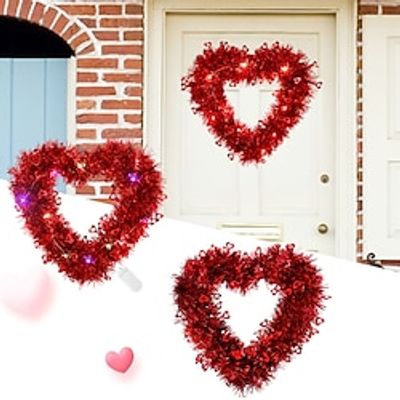 Valentine's Day new garland hanging party decoration supplies heart heart wall hanging festival scene layout door hanging Lightinthebox