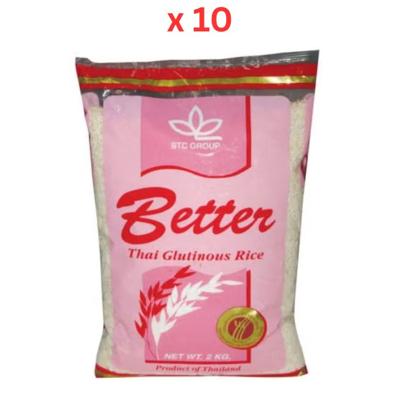 Better Thai Glutinous Rice 2Kg Pack of 10