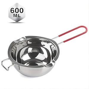 Aromatherapy Candle Diy Tool Material Red Handle Melting Bowl 400ml600ml Heating Furnace Wax Cooking Wax Pot Lightinthebox