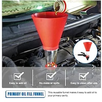 Advanced Engine Oil Funnel Set, Car Engine Oil Filling Set, Universal Oil Funnel, Multifunctional Pour Oil Tool, for Car Repairing Lightinthebox
