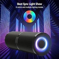 A29 powerful portable BT speakers wireless speakers 5.3 with colorful LED lights and hd stereo TWS pairing hands-free calls 24 w output capacity of 2400 mah 24 hours of playing time very suitabl miniinthebox - thumbnail