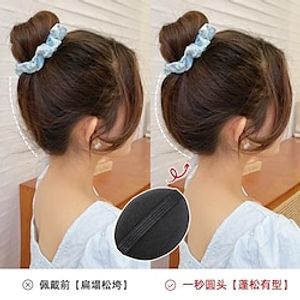 hair fluffy artifact head heightening puff pad hair root high skull pad hair clip headdress female hair card hair piece clip Lightinthebox