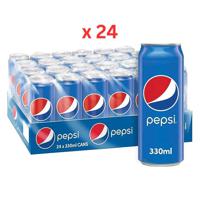 Pepsi Carbonated Soft Drink Can 330 ml x 24 Carton