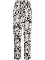 See by Chloé ornate-print high-rise trousers - Black - thumbnail