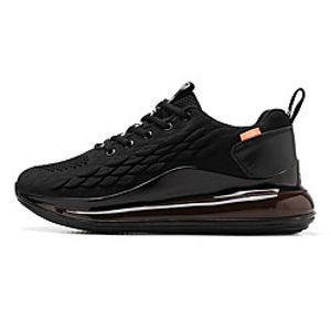 Men's Trainers Athletic Shoes Sporty Athletic Running Shoes Basketball Shoes Tissage Volant Breathable Non-slipping Shock Absorbing Booties / Ankle Boots Almond Black Yellow Spring Summer miniinthebox