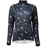 CAWANFLY Men's Long Sleeve Cycling Jersey Black Bike Tracksuit Jersey Top Road Bike Cycling Quick Dry Sports Clothing Apparel  Micro-elastic Lightinthebox - thumbnail