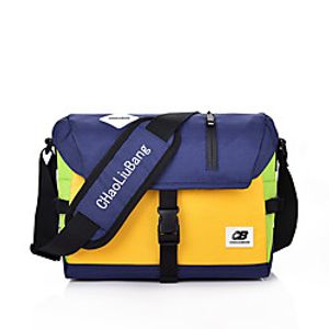 Women's Unisex Bags Canvas Crossbody Bag Buttons Daily Outdoor 2021 Canvas Bag Tote Blue Yellow Orange Black Lightinthebox
