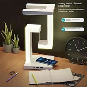 Anti-Gravity Desk Lamp LED Lamp Smartphone Wireless Charging Suspension Table Lamp USB Bedroom Sleep Light Reading Light miniinthebox