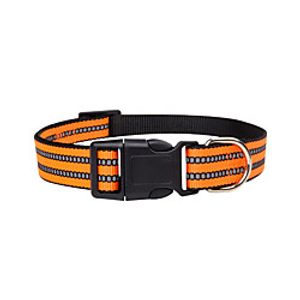 Dog Collar Reflective Solid Colored Nylon Red Blue Green Orange Black miniinthebox