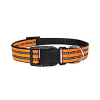 Dog Collar Reflective Solid Colored Nylon Red Blue Green Orange Black miniinthebox - thumbnail