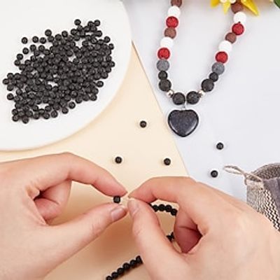 8mm 30pcs Lava Beads Nature Stone Bead Synthetic Chakra Bead Round Loose Beads Energy Beads Gemstone Beads Bulk Beads for Jewelry Making miniinthebox 8mm 30pcs Lava Beads Nature Stone Bead Synthetic Chakra Bead Round Loose Beads Energy Beads Gemstone Beads Bulk Beads for Jewelry Making miniinthebox