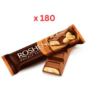 Roshen Bar Chocolate With Double Peanuts 29G, Box Of 180Pcs