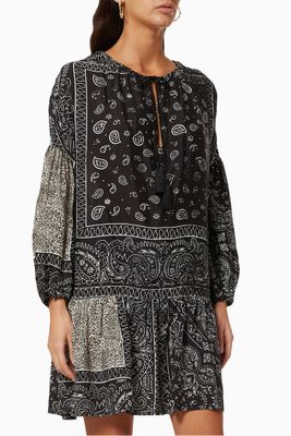 Barmario Bandana-print Tunic Dress Barmario Bandana-print Tunic Dress