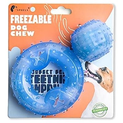 Dog Chew Toys for Aggressive Chewers Puppy Teething Ring and Dog Ball Treat Dispensing Dog Toys Frozen Tough Puppy Toys Set Lightinthebox