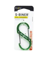 Nite Ize S-Biner Aluminum Dual Carabiner #3 Lime - thumbnail