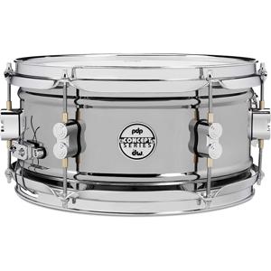 PDP Drums PDSN0612BNCR Concept Metal Snare - Black Nickel Over Steel - 6-inch x 12-inch