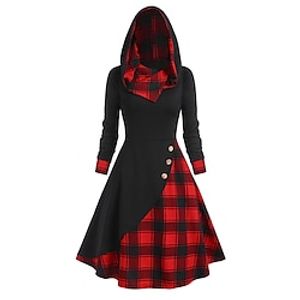 Fancy Christmas Dress Women's 1950s Christmas Masquerade Christmas Eve Adults' Party Christmas New Year Eve Polyester Dress miniinthebox