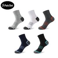 Men's 5 Pack Multi Packs Socks Crew Socks Running Socks Casual Socks Rainbow Color Plain Sports Outdoor Casual Daily Basic Medium Spring Fall Fashion Lightinthebox