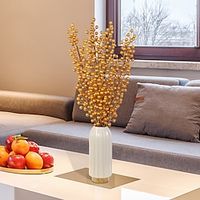 Artificial Berry Stems Artificial Fall Berry Twigs Fake Pomegranate Orange Stems Berry Picks Branches for Farmhouse Autumn Fall Thanksgivings miniinthebox - thumbnail