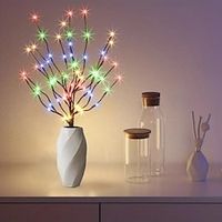 1pc 20 LED Colorful Willow Branch Light, Flower Bouquet Decoration Light, High-footed Vase Filler Willow Branch Light Mother's Day Christmas Wedding Party String Garland Home Decoration Light Lightinthebox - thumbnail