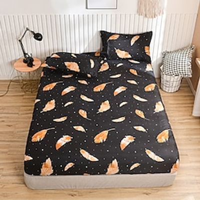 Print Fitted Sheet, Soft And Breathable Bedding Set - Perfect For Bedroom, Guest Room, School Dorm Decor Lightinthebox