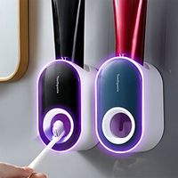 Bathroom Toothpaste Squeezer Automatic Toothpaste Dispenser Dust-proof Toothbrush Holder Wall Mount Stand Bathroom Accessories Lightinthebox Bathroom Toothpaste Squeezer Automatic Toothpaste Dispenser Dust-proof Toothbrush Holder Wall Mount Stand Bathroom Accessories Lightinthebox
