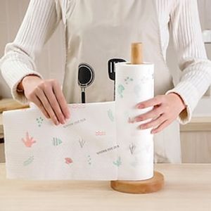 1pc Lazy Rag Disposable Kitchen Dry And Wet Dual-use Household Cleaning Kitchen Paper Special Paper Household Dishwashing Cloth Paper Towel miniinthebox