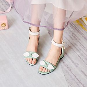 Girls' Sandals Dress Shoes Formal Shoes School Shoes PU Synthetics Big Kids(7years ) Flower Event  Party White Pink Green Summer Lightinthebox