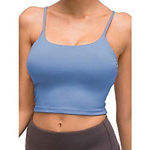 Workout Crop Tops For Women Longline Camisole Shirts Teen Girl Summer Seamless Padded Sports Bra For GymYogaRunning Lightinthebox