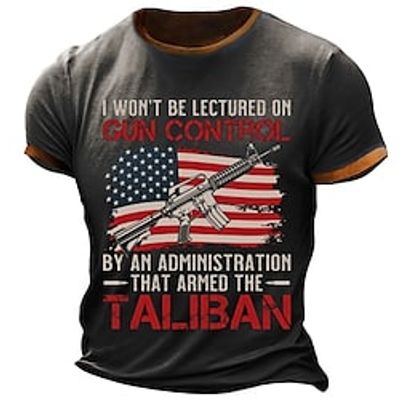 Men's T shirt Tee Graphic National Flag Crew Neck Clothing Apparel 3D Print Outdoor Daily Short Sleeve Print Fashion Designer Vintage Lightinthebox