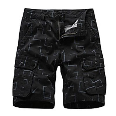 Men's Hiking Shorts Hiking Cargo Shorts Stripes Summer Outdoor 10 Regular Fit Ripstop Quick Dry Multi Pockets Breathable Cotton Shorts Dark Grey Army Green Black Blue Khaki Work Beach Traveling 30 Lightinthebox