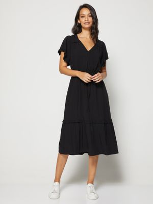 Flutter Sleeve Midi Dress Flutter Sleeve Midi Dress