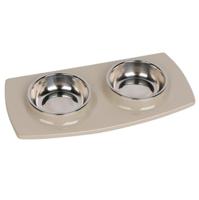 Pawsitiv Tile Dinner Set Bowls Small - Beige