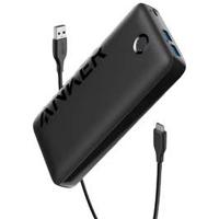 Power Bank (20,000mAh, 22.5W, Built-In USB-C Cable) Black