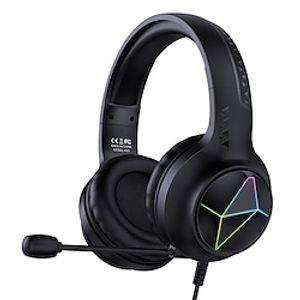 X35 3.5mm Wired PC Gaming Headset LED Stereo Surround Headphone Noise Cancelling Microphone for Xbox PS4 Laptop miniinthebox