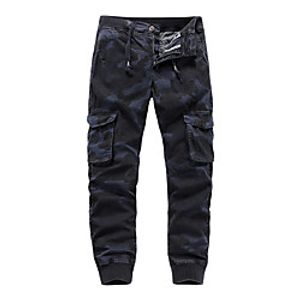 Men's Cargo Chino Cycling Breathable Outdoor Sports Casual Daily Pants Sweatpants Pants Camouflage Full Length Zipper Pocket Blue Khaki Light gray Dark Gray miniinthebox