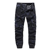 Men's Cargo Chino Cycling Breathable Outdoor Sports Casual Daily Pants Sweatpants Pants Camouflage Full Length Zipper Pocket Blue Khaki Light gray Dark Gray miniinthebox - thumbnail