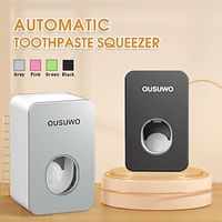 1pc Automatic Toothpaste Dispenser - Wall-Mounted Squeezer for Hole-Free Hanging and Easy Access miniinthebox - thumbnail