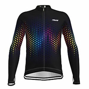21Grams Men's Long Sleeve Cycling Jersey Summer Spandex Black Bike Top Mountain Bike MTB Road Bike Cycling Quick Dry Moisture Wicking Sports Clothing Apparel  Athleisure Lightinthebox