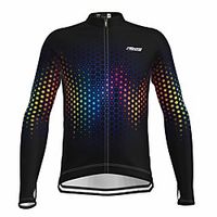 21Grams Men's Long Sleeve Cycling Jersey Summer Spandex Black Bike Top Mountain Bike MTB Road Bike Cycling Quick Dry Moisture Wicking Sports Clothing Apparel  Athleisure Lightinthebox - thumbnail
