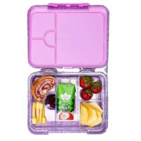 HYDROBREW 6 & 4 Convertible Bento Lunch Box - Glitter Purple